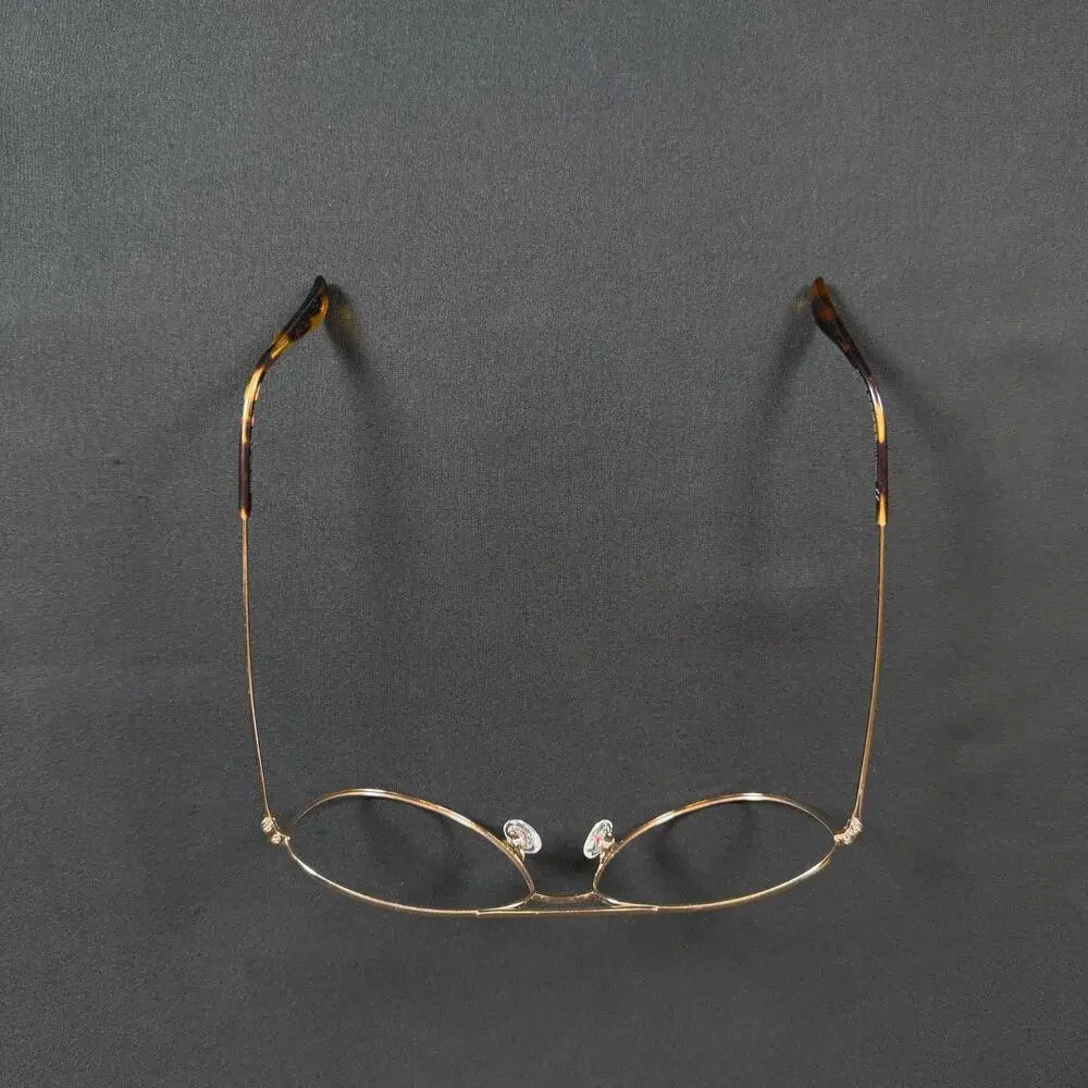 Maui Jim Sea House MJ772-16 60/15-143 Gold Titanium Aviator Eyeglasses OnlyFrame